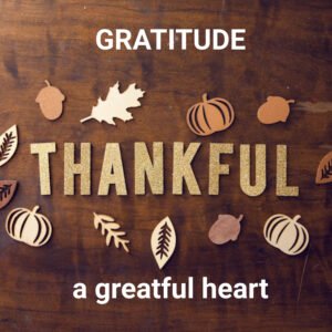 An attitude of gratitude