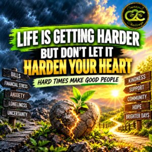 Life Is Getting Harder — But Don't Let It Harden Your Heart | Hard Times Make Good People #CostOfLivingCrisis #Resilience #Courage2Challenge